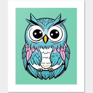 Kawaii Mr. Owl 12 Posters and Art